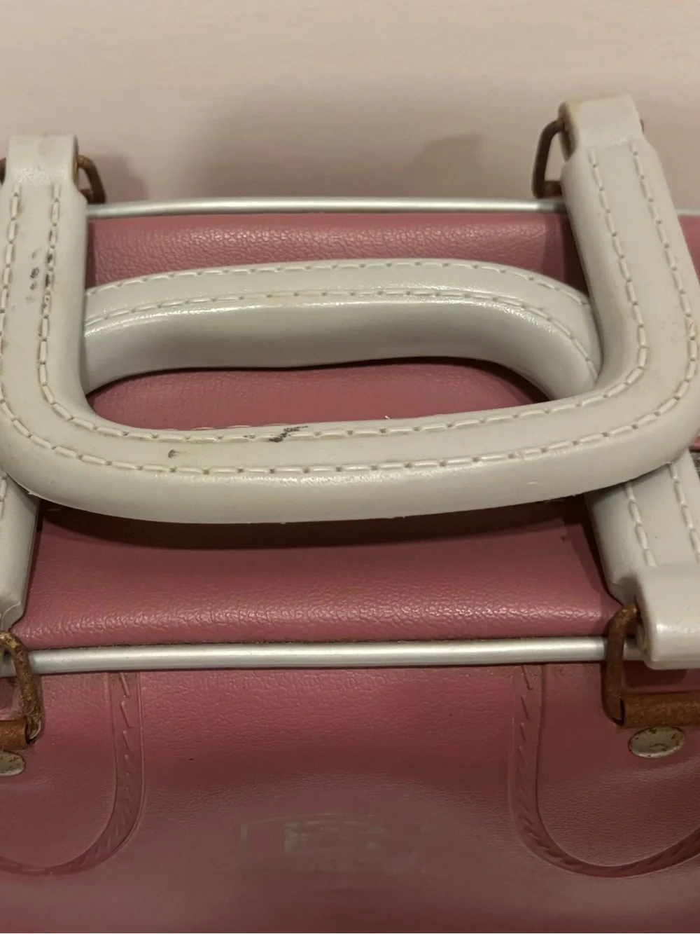 Vintage Brunswick Travel/Bowling Bag with Cream Trim rockabilly purse